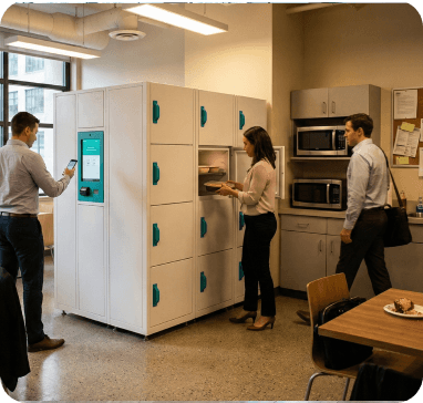 Office kitchen locker system