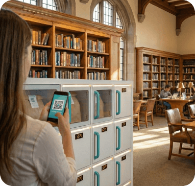Library locker system