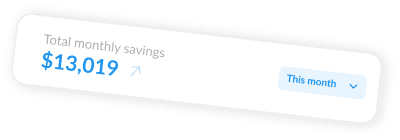 Total monthly savings